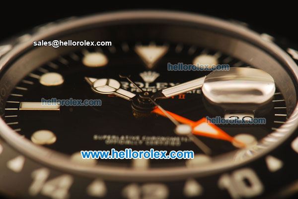 Rolex Explorer Automatic PVD Case with Black Dial and PVD Strap-ETA Coating - Click Image to Close